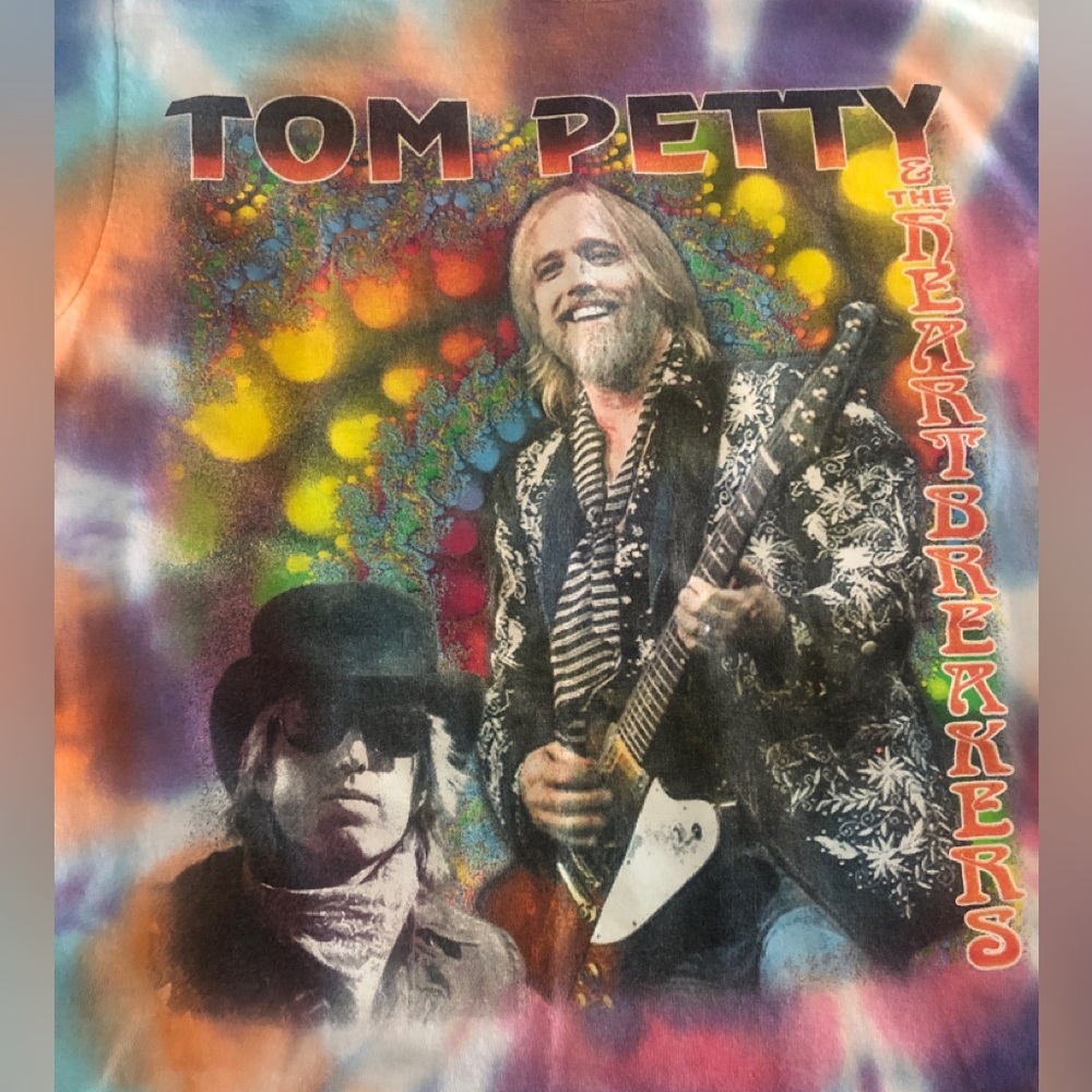 Vintage Tom Petty and the Heartbreakers/ Black Crows Tie Dye Unisex Tee